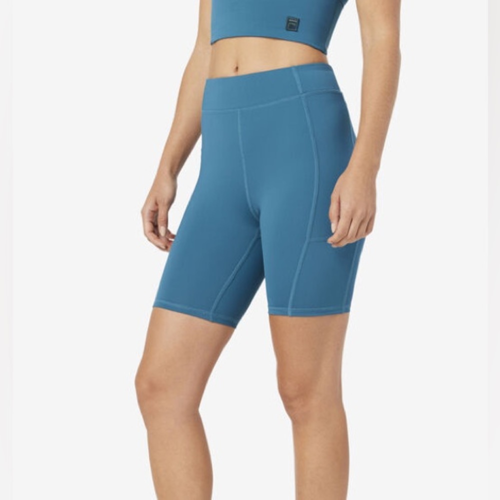 NWT - FILA small Tiana Bike Short (blue coral)
